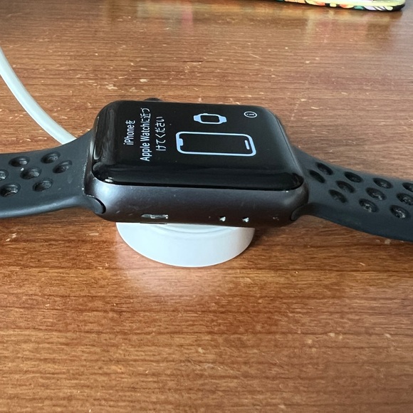 Apple Watch Series 3 with Adidas Black Sports Band - Picture 3 of 5